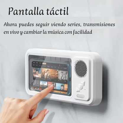 Soporte con parlante Hydroson resistente al agua