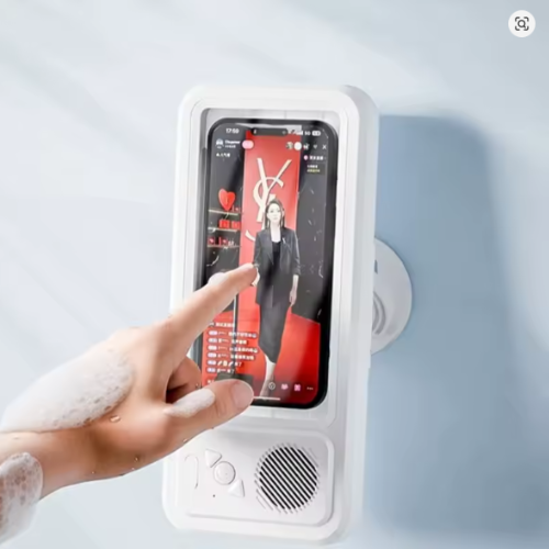 Soporte con parlante Hydroson resistente al agua